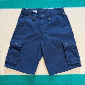 Carhartt Mens Navy Blue Ripstop Cargo Shorts 102361-412 Size 30 Workwear